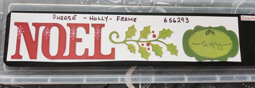 Sizzix die phrase noel with - phrase,