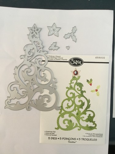 Sizzix christmas tree - christmas, set